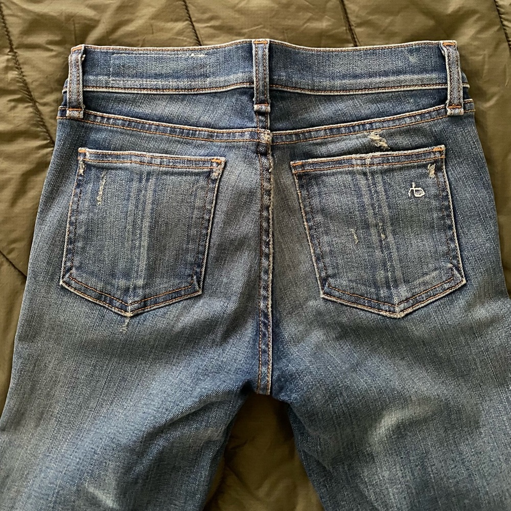 Rag and Bone/Jean skinny Jeans, color:”Destroyed” sz 25 - Picture 4 of 10